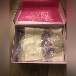 Talbots Matching Set Scarf, Gloves, Hat w/ Pom-pom.